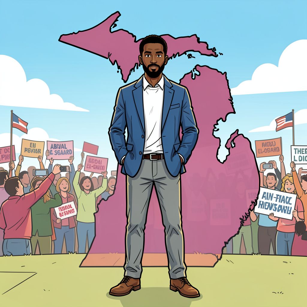 Abdul El-Sayed kan op 3 november de eerste islamitische senator in de geschiedenis van de Verenigde Staten worden.