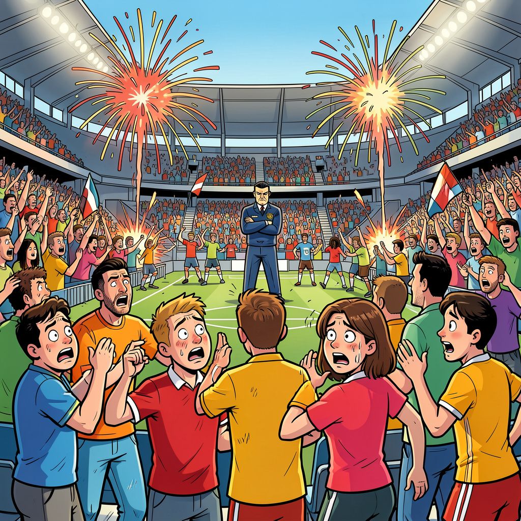 Zeven gewonden door vuurwerk in Leeuwarden, maar de KNVB verandert de regels niet