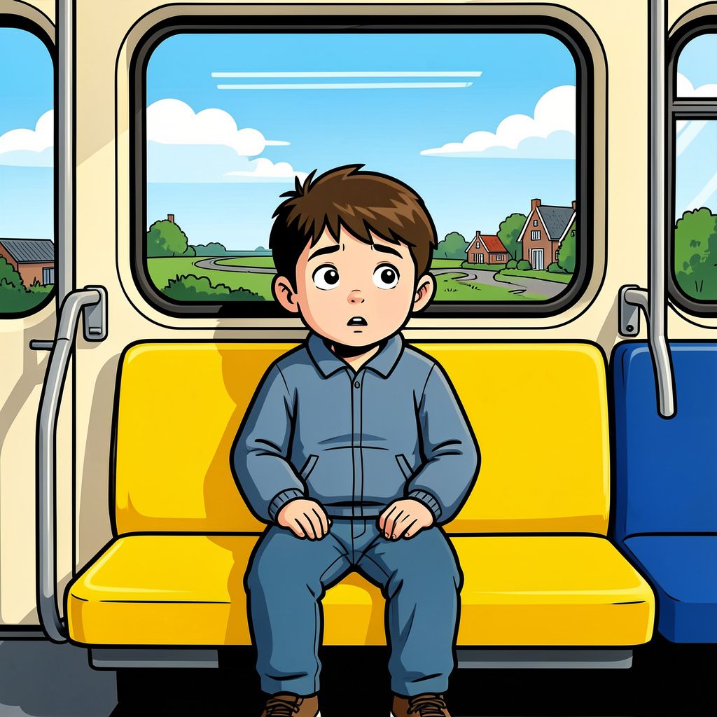 Een driejarig jongetje reist per ongeluk moederziel alleen met de trein van Rotterdam naar Eindhoven.