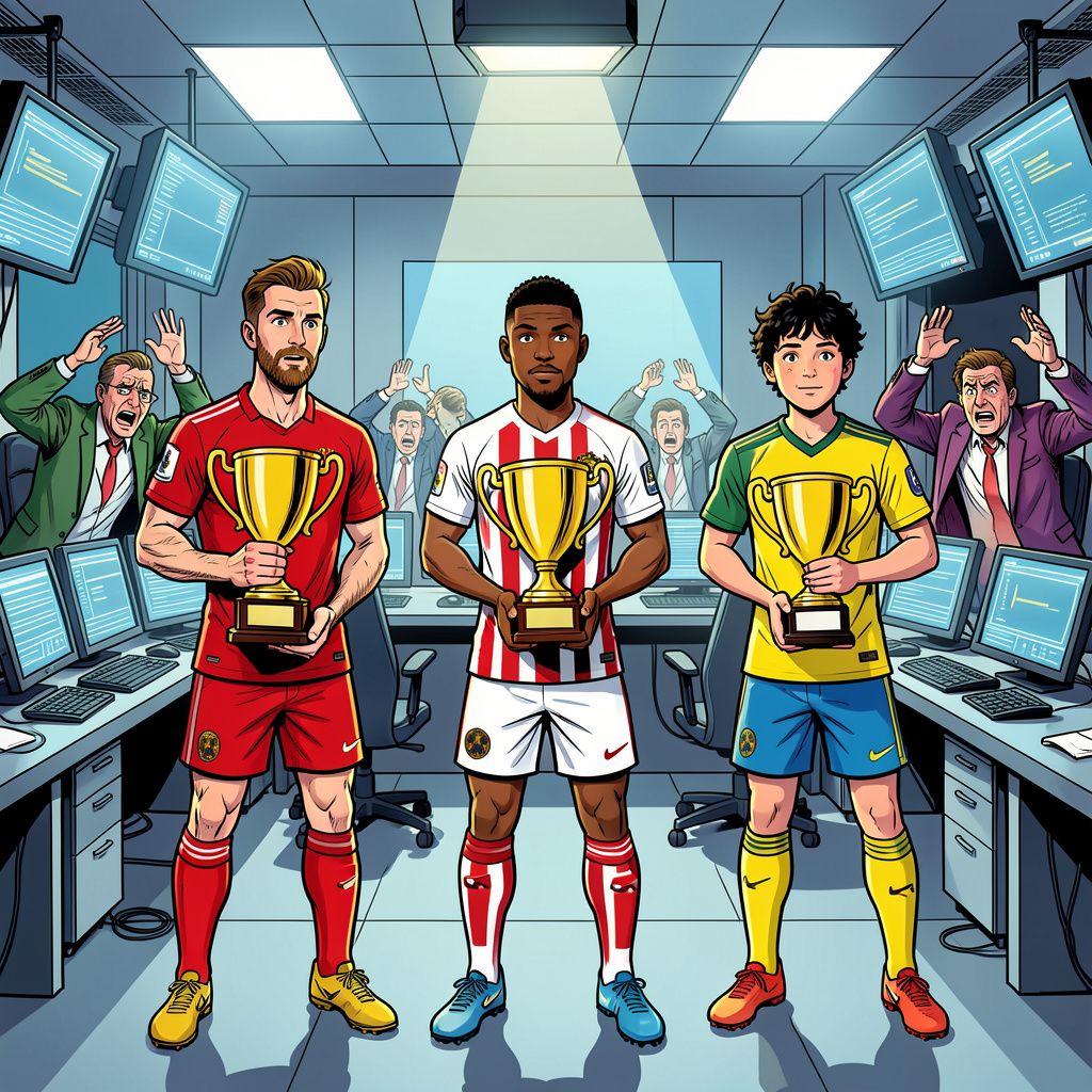 De organisatie van de Ballon d'Or zet per ongeluk drie verschillende winnaars tegelijk online.