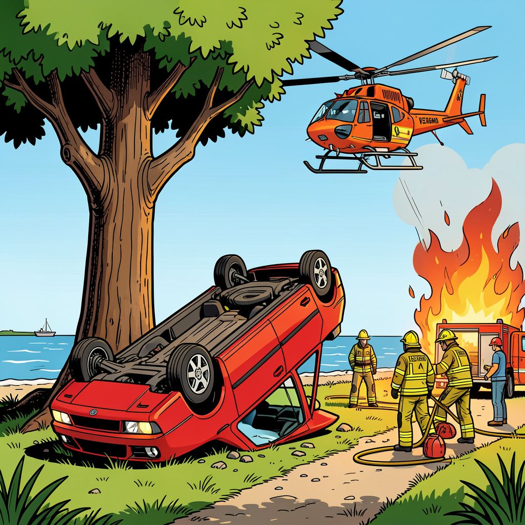 Een ernstig ongeluk in Veendam eist vanmorgen de inzet van een traumahelikopter.