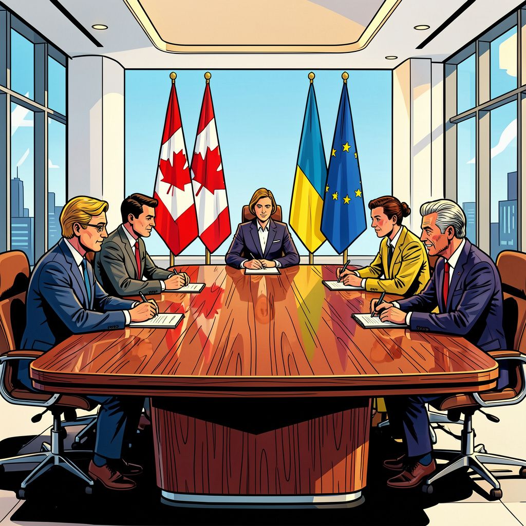 Canada en acht Europese partners richten nieuwe defensiebank op.
