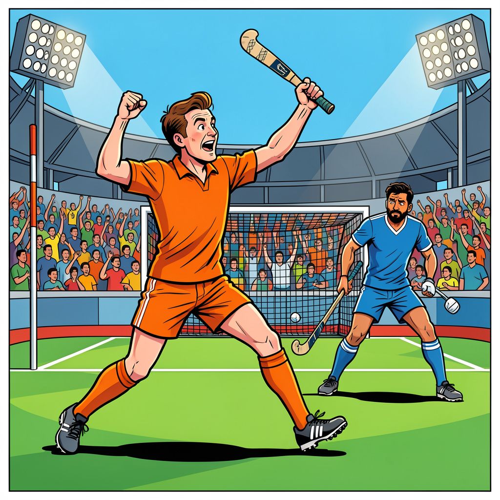 De Nederlandse hockeymannen verslaan India na een zware strijd en ruiken de halve finale.