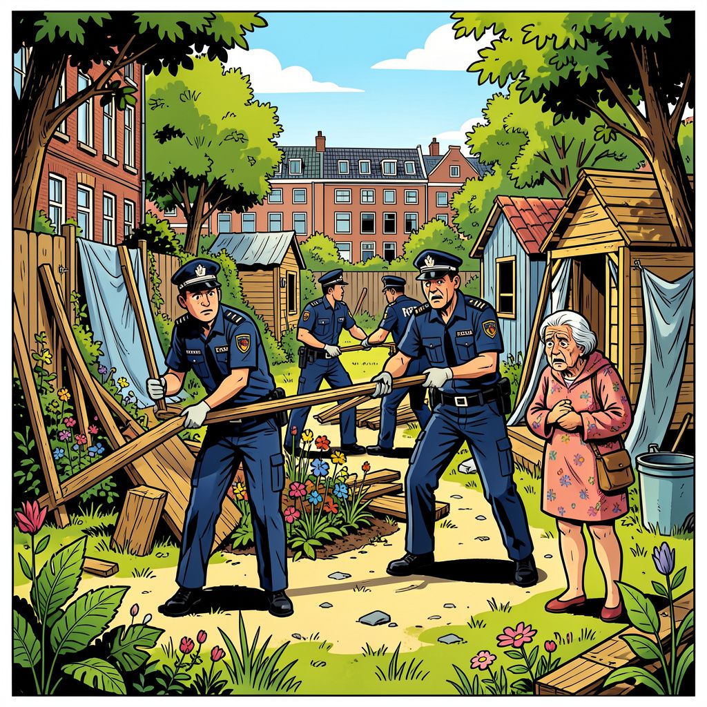 De gemeente Rotterdam veegt keurige krakers hardhandig van hun paradijsje.