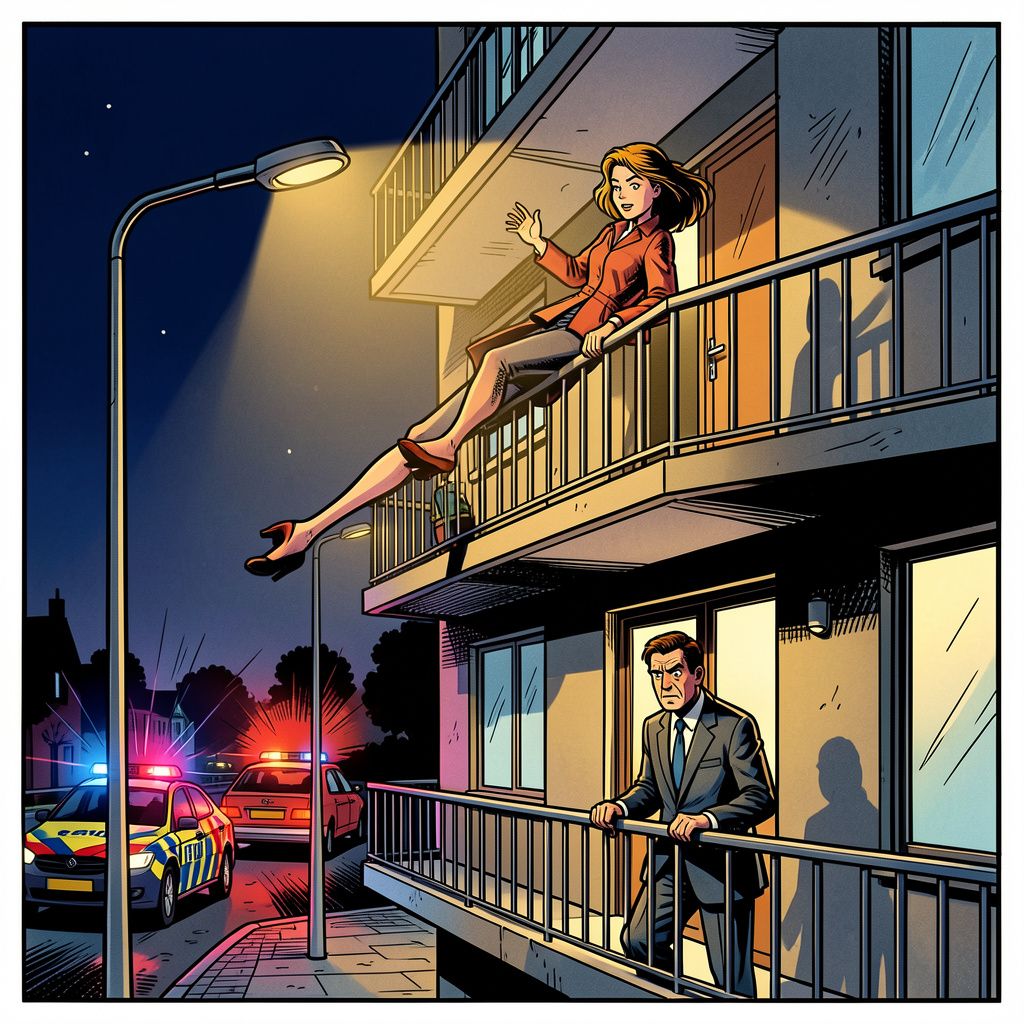 Een Eindhovense vrouw raakt zwaargewond na een mysterieuze val van een balkon.
