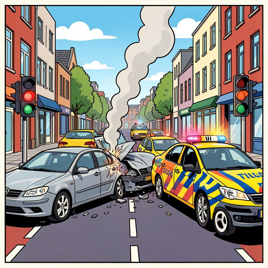 Dronken automobilist ramt wachtende auto's na wilde achtervolging in Tilburg.