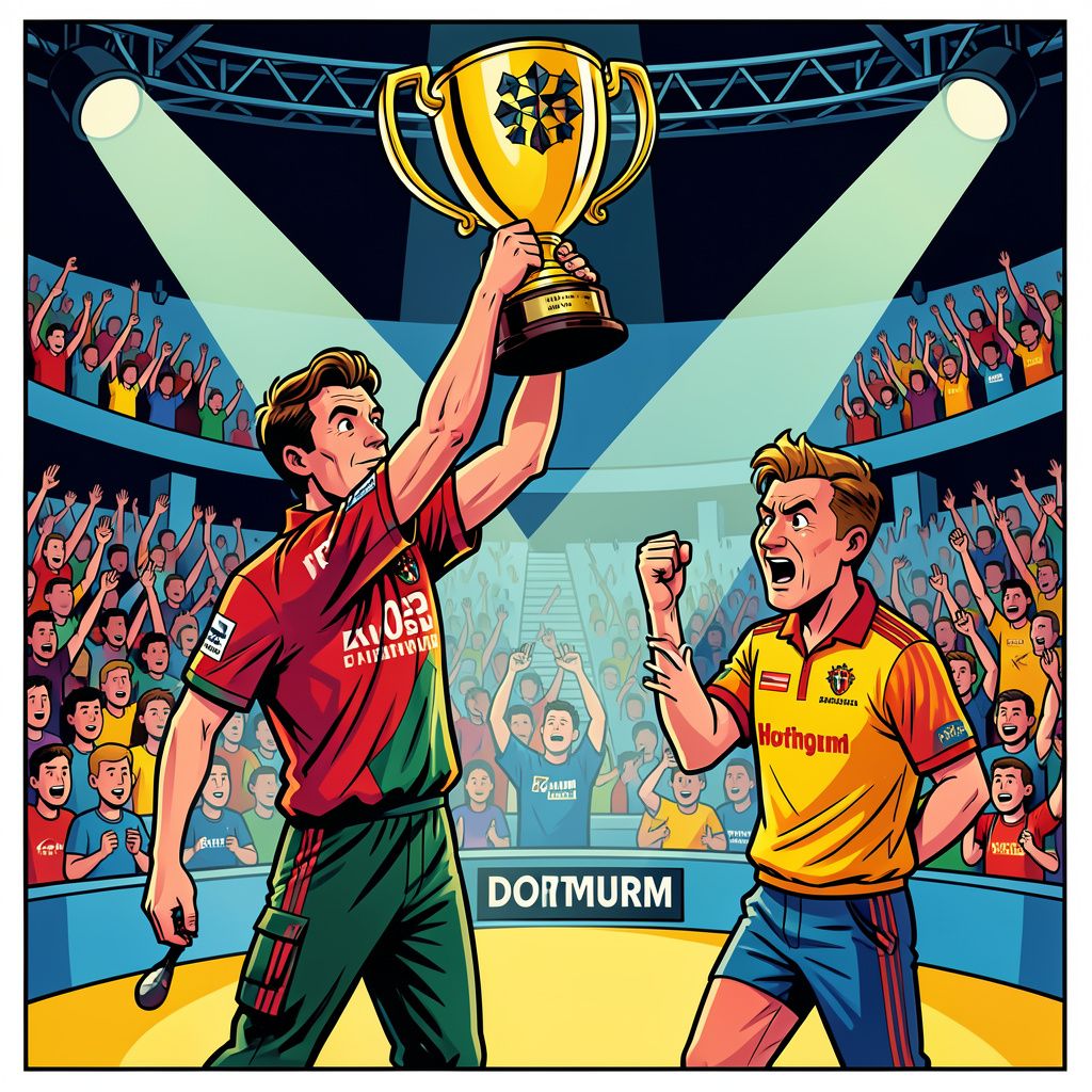 ross smith pakt opnieuw de europese dartstitel na een zinderende finale in dortmund.