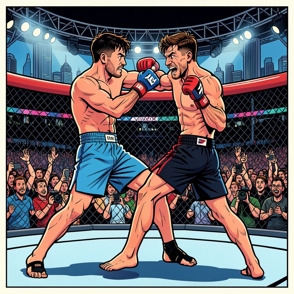Alexander Volkanovski slaat ongeslagen Movsar Evloev knock-out tijdens UFC 333.