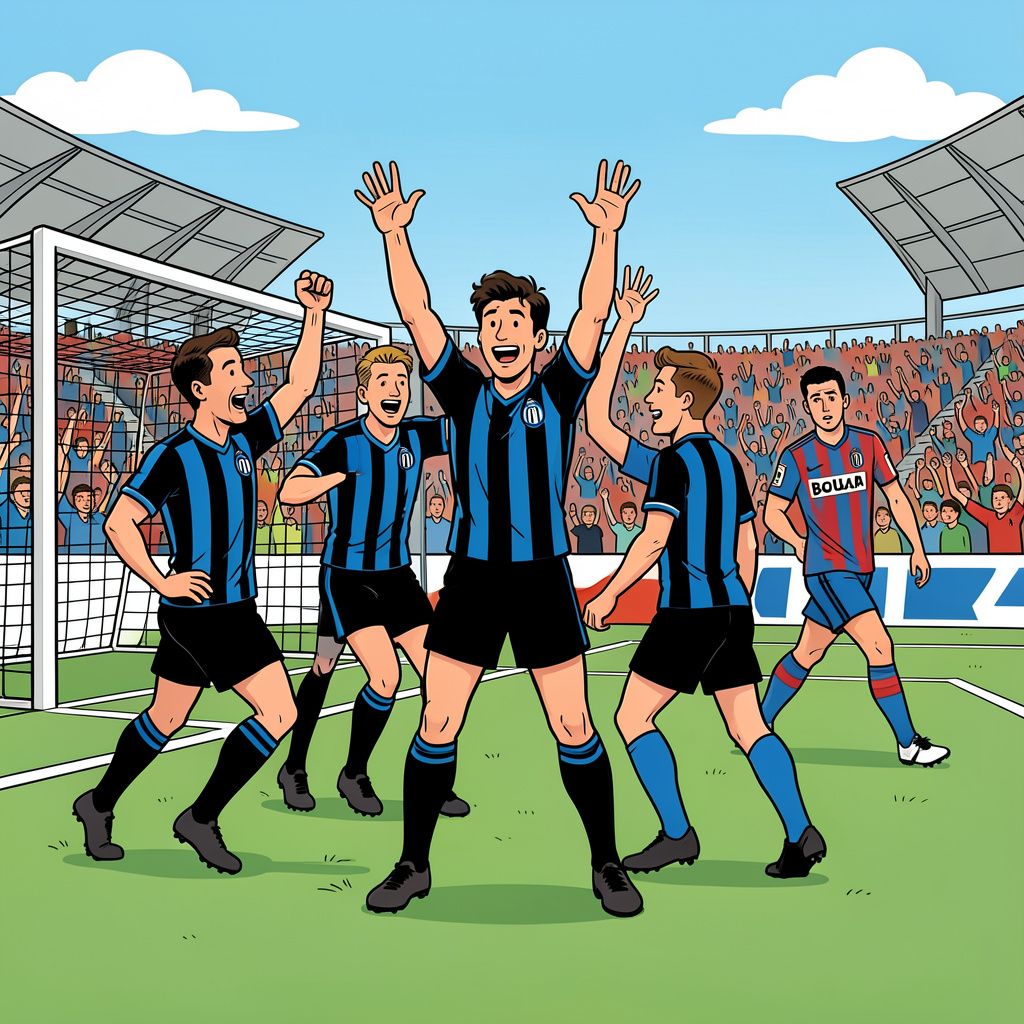 Inter Milaan wint na achterstand met overtuigende cijfers van Bologna.