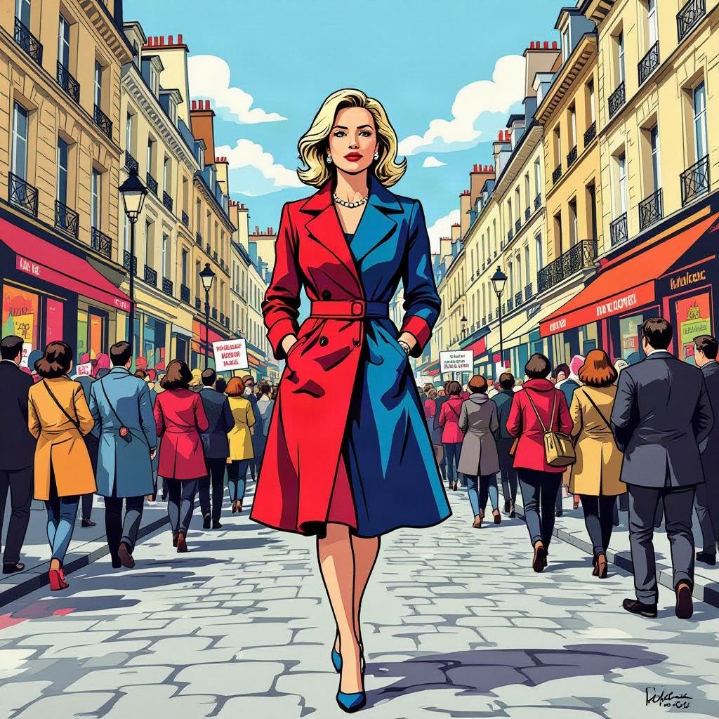 Marine Le Pen opent haar jacht op het Franse presidentschap te midden van felle straatprotesten.