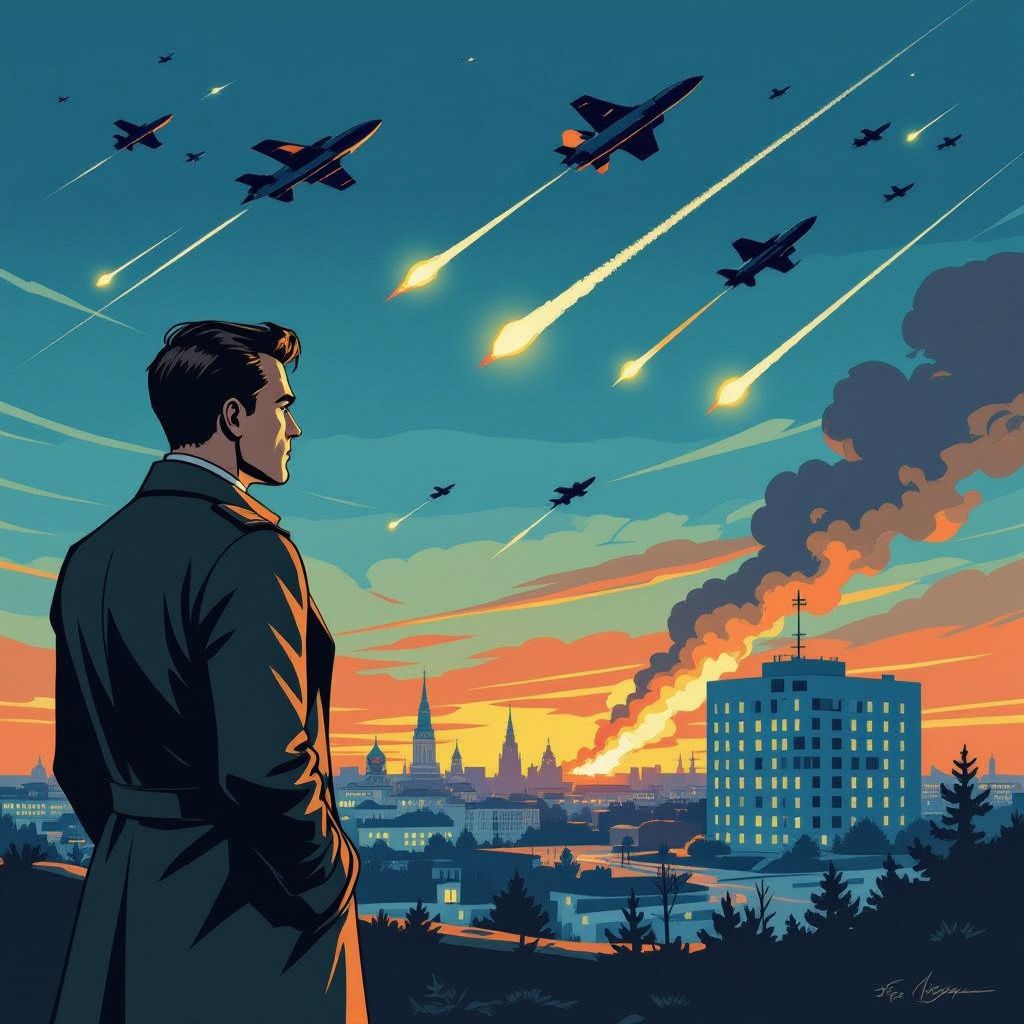 Russische raketten en drones treffen Kyiv vlak na een waarschuwing van president Zelensky.