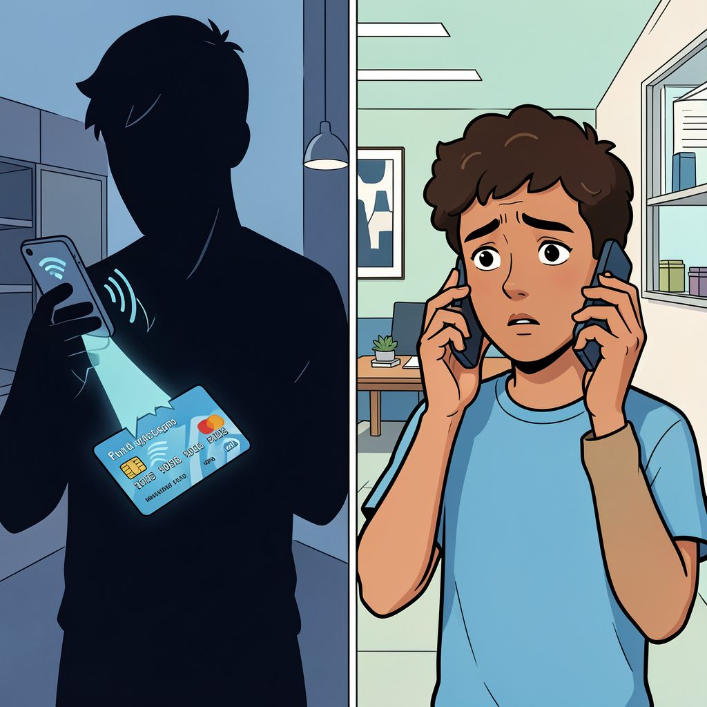 Oplichters plunderen je bankrekening zodra je jouw pinpas tegen je eigen telefoon houdt.
