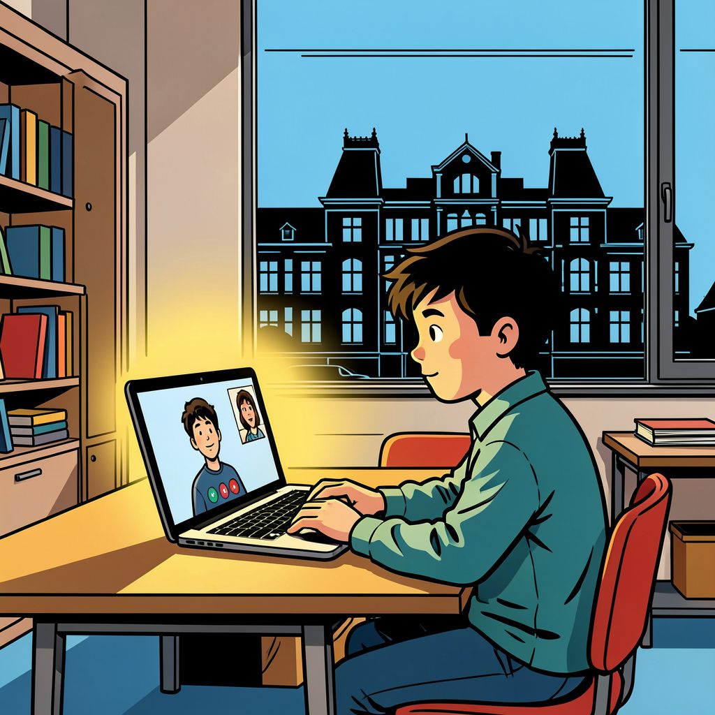 Een verkeerd vertaalde video kostte een Gazaanse student bijna zijn studie, maar hij mag nu op afstand verder.