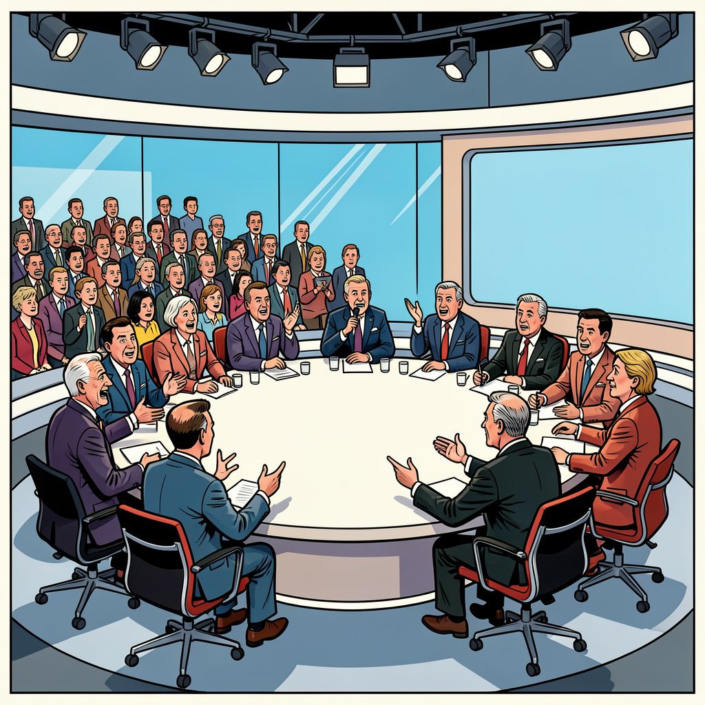 Rechtse politici en journalisten schuiven opvallend vaker aan in de talkshows van de publieke omroep.