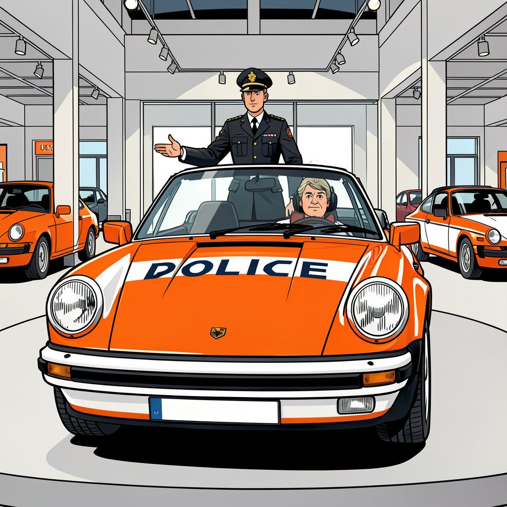 Een zeldzame politie-Porsche uit Borne levert een Europees veilingrecord op.