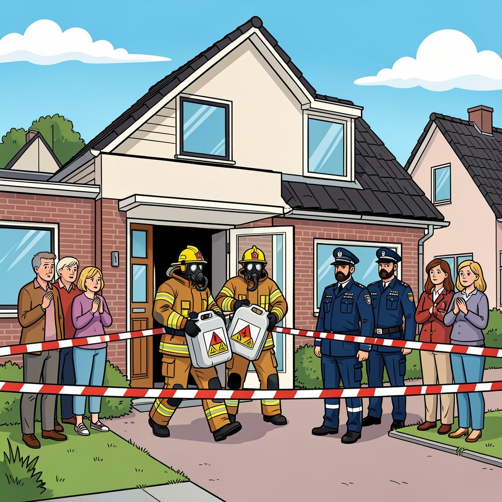 Een sterke acetonlucht verraadt een gevaarlijk drugslab in Berkel en Rodenrijs.