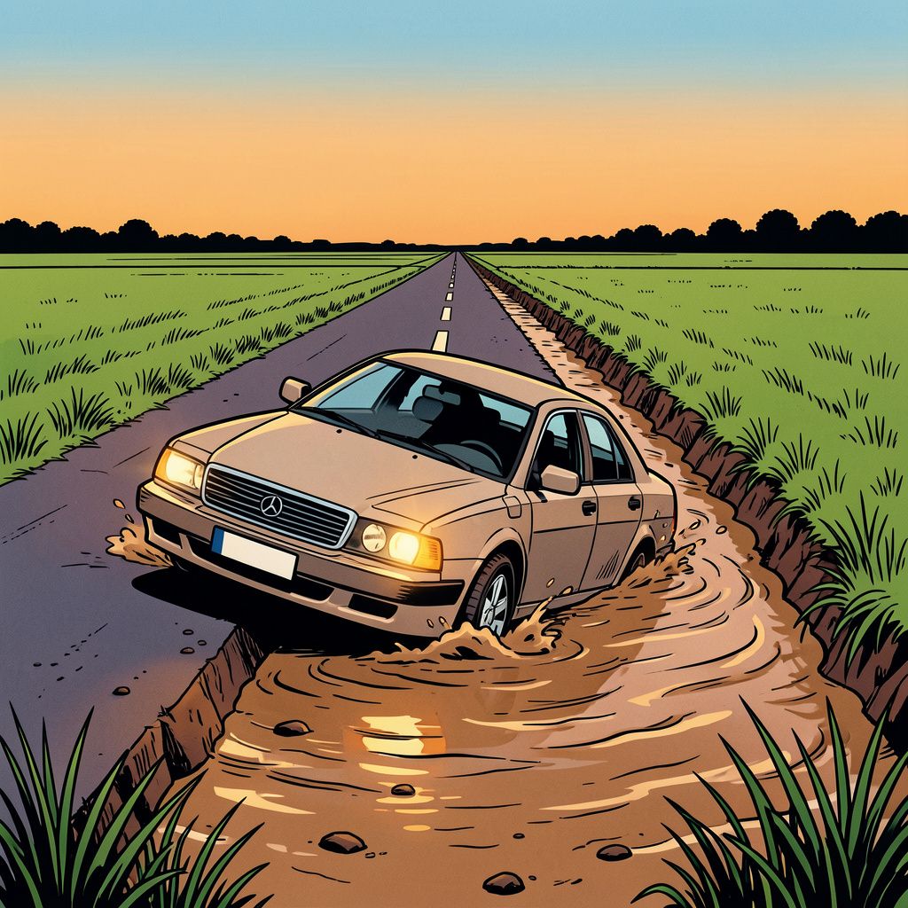 Een automobilist overlijdt maandagavond na een eenzijdig ongeluk in Heelweg.