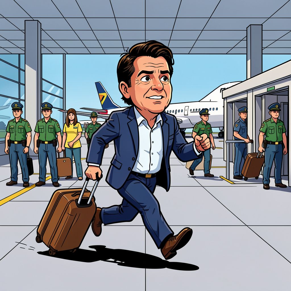 De Braziliaanse presidentskandidaat Flávio Bolsonaro negeert een gerechtelijk bevel en vlucht halsoverkop naar het buitenland.
