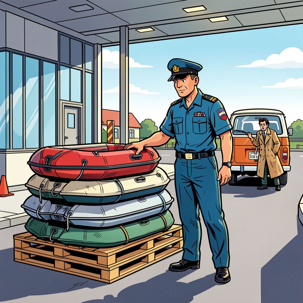De Nederlandse Douane pakt mensensmokkelaars aan door de import van gevaarlijke rubberboten streng te controleren.