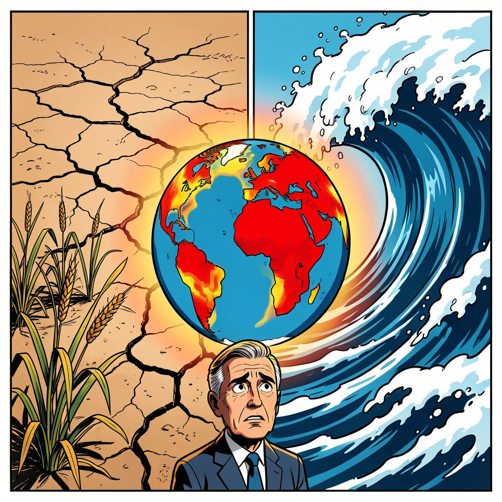Het klimaatfenomeen El Niño bereikt eind 2026 een historische piek en bedreigt vijftig miljoen mensen met hongersnood.