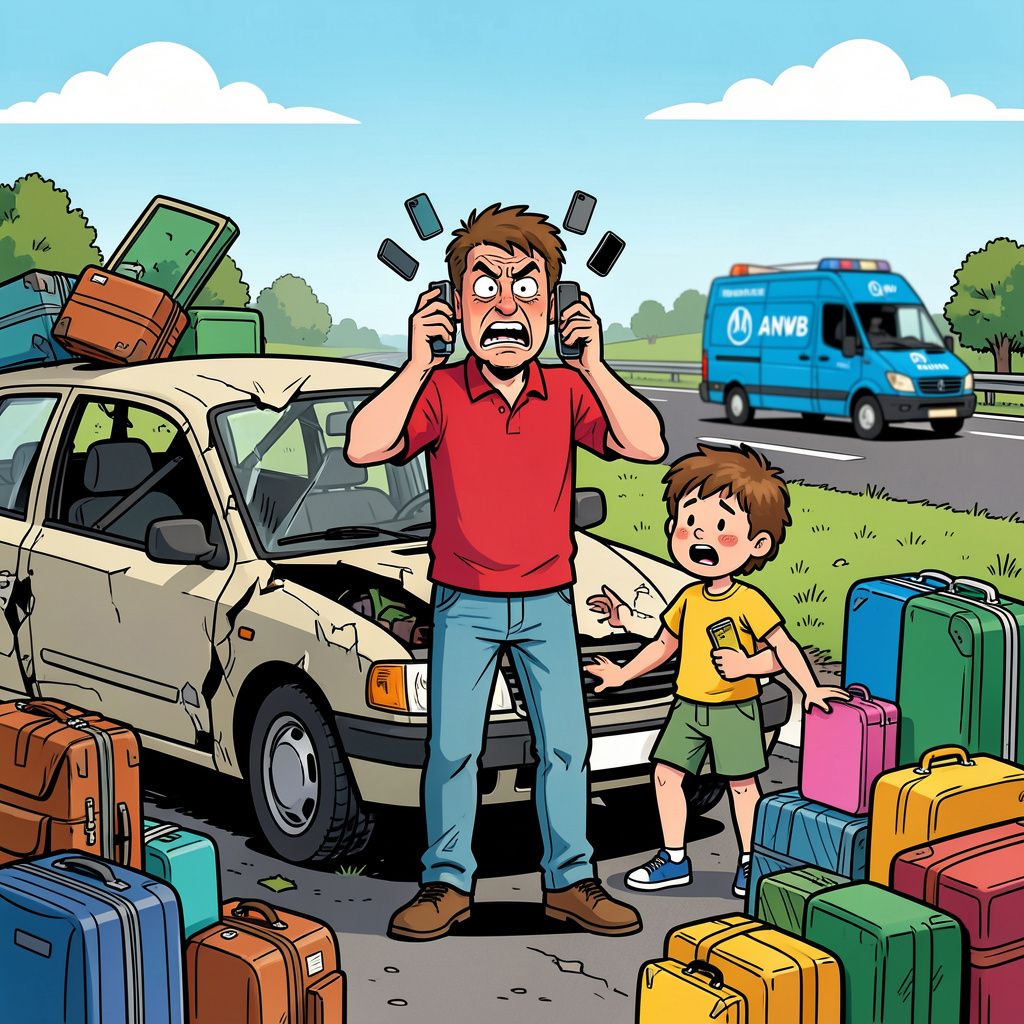 Vier op de tien vakantiegangers ervaren enorme chaos bij buitenlandse pechhulp van de ANWB.