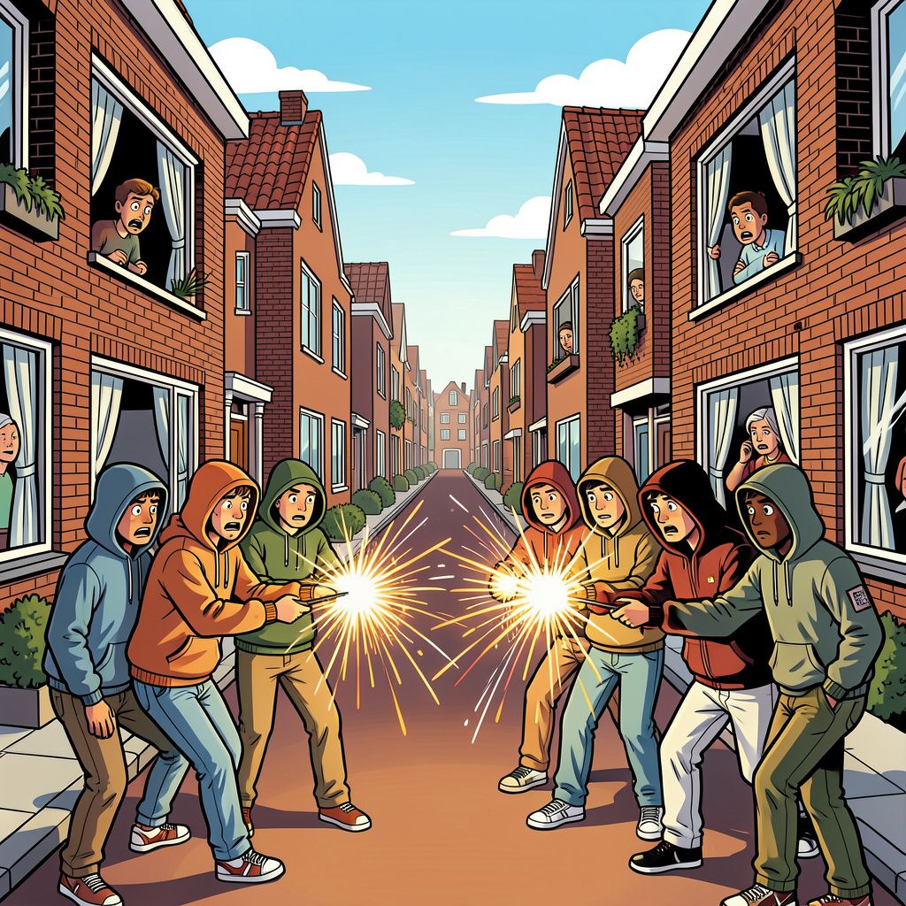 Groepen jongeren terroriseren de Utrechtse wijk Ondiep al wekenlang met zwaar vuurwerk en geweld.