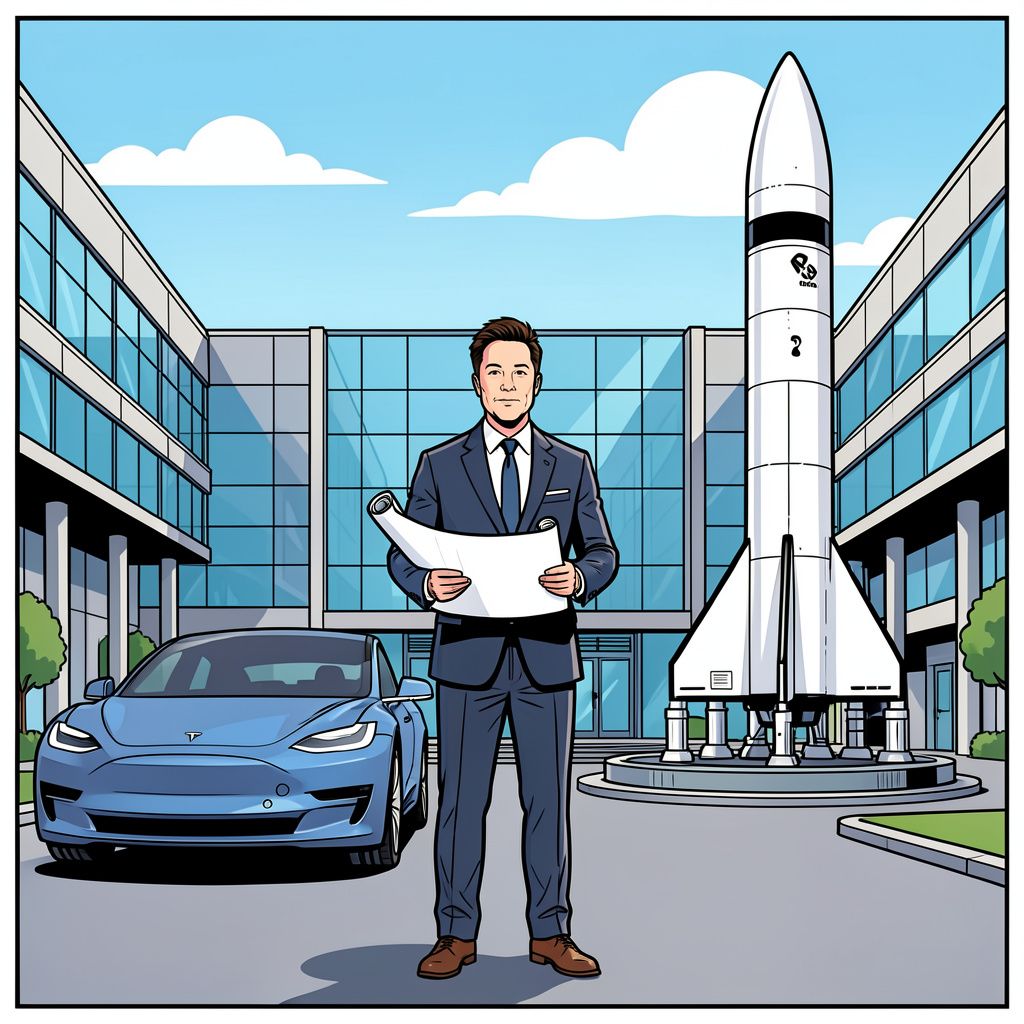 Elon Musk wil Tesla en SpaceX samenvoegen tot een reusachtig technologie imperium.