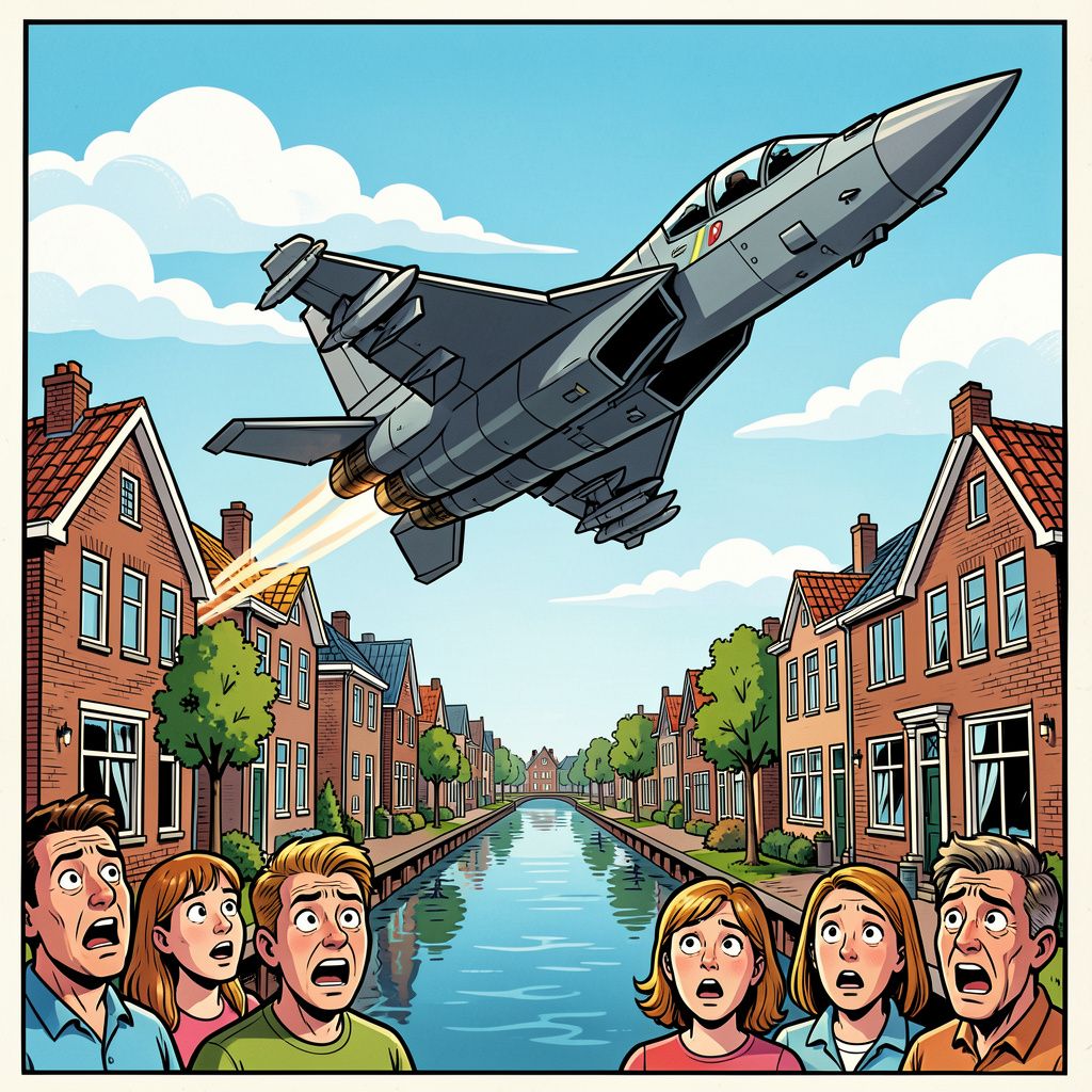 Een onzichtbare F-35 schudt Zuid-Holland wakker met een messcherpe bocht.