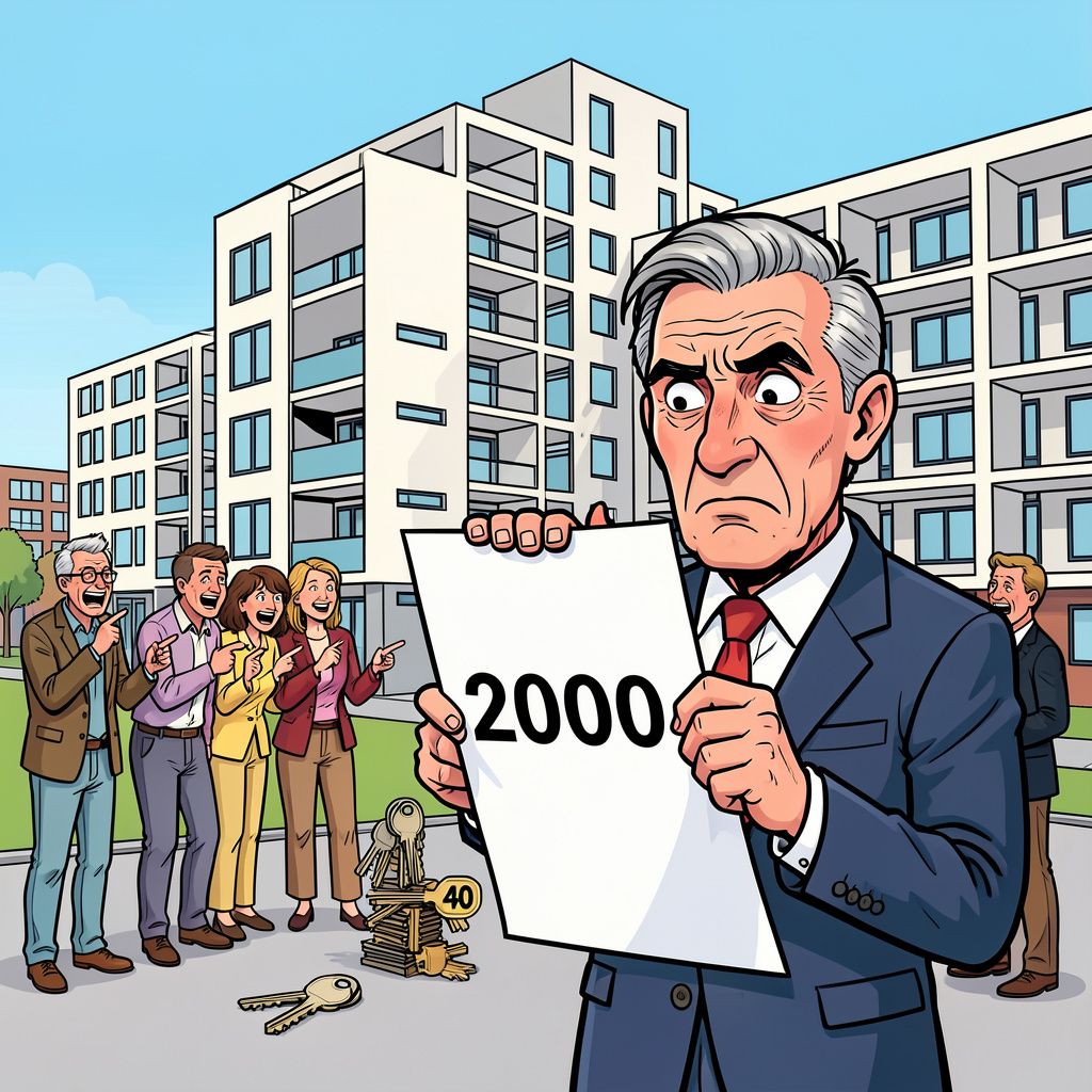 Almere deelt boetes van 2000 euro uit aan eigenaren van lege huizen.